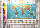 Скретч карта Світу My Map Flags Edition (російською мовою) з прапорами країн, фото 9
