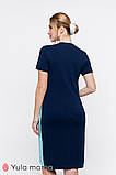 Сукня-футболка для вагітних і годування KOI DR-20.061 синя, фото 5