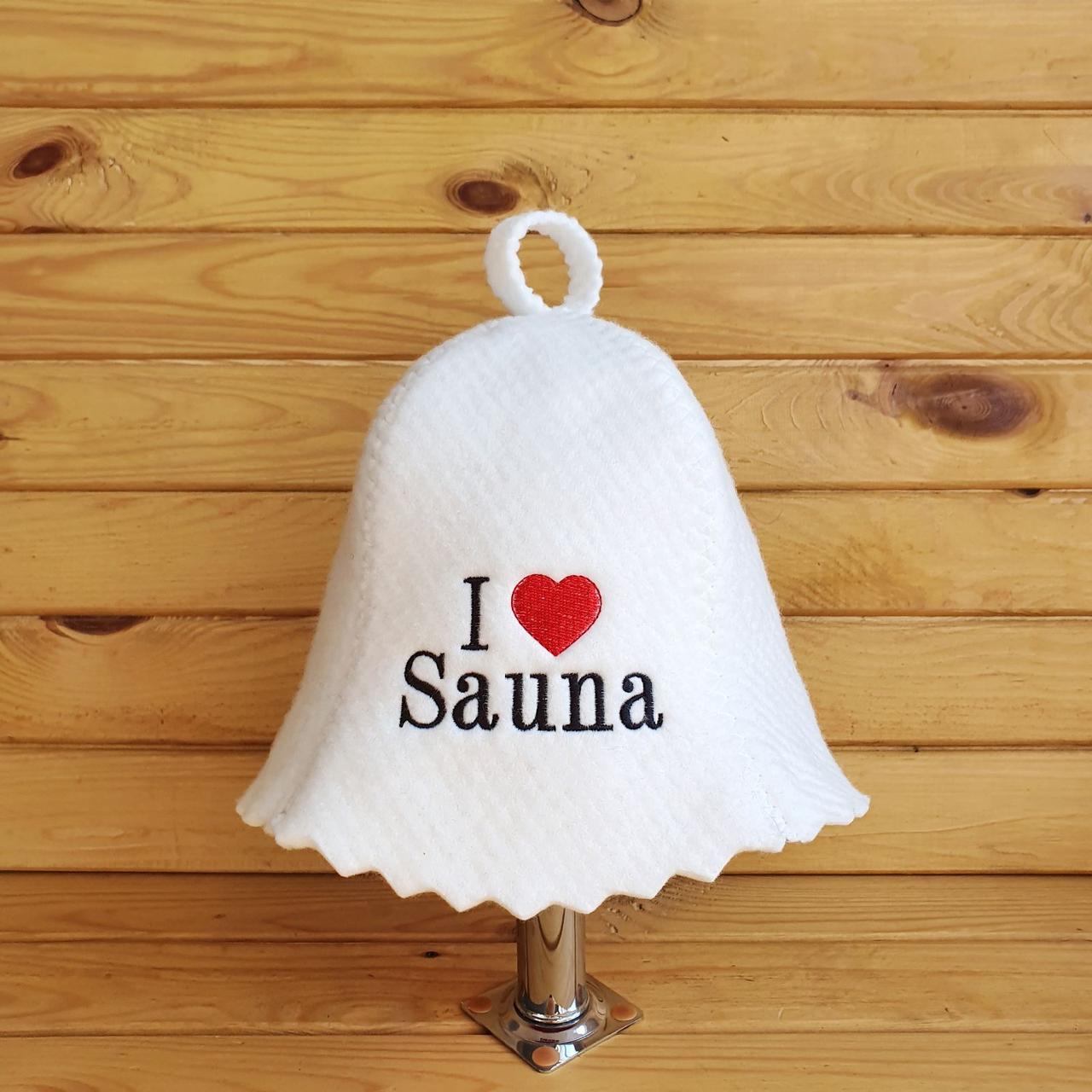 Шапка для лазні, сауни G "I love Sauna"