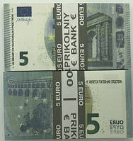 Деньги сувенирные 5 евро - 80 шт