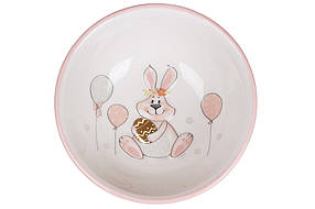 Піала керамічна 280 мл з об'ємним малюнком Веселий кролик (DM147-E)
