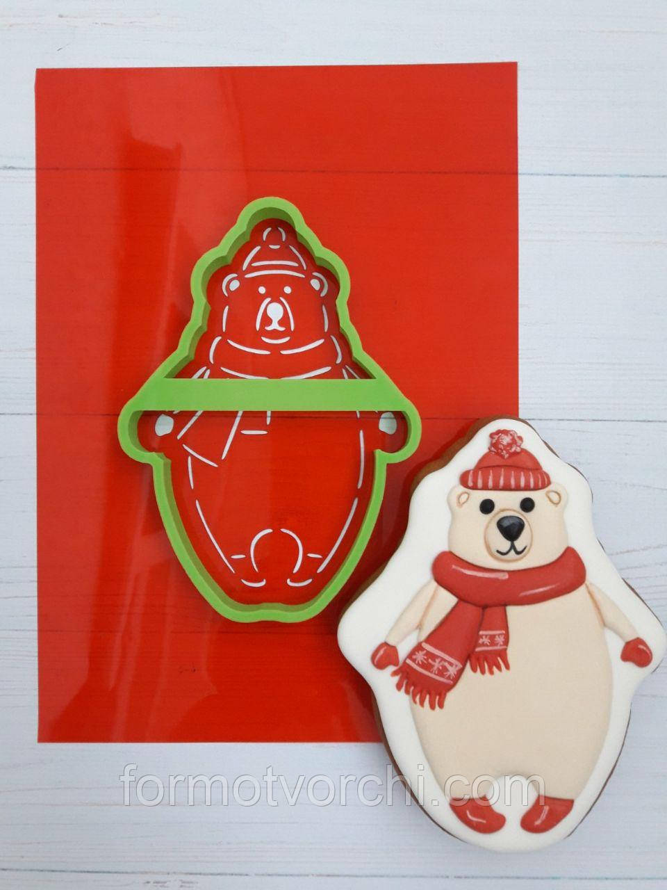 3D формочки-вирубки для пряників "Ведмедик 71"