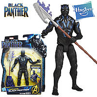Фигурка Черная Пантера 16 см Вибраниум Герой Марвел Black Panther Hasbro E1360