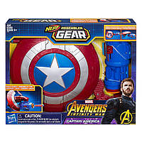 Бластер Щит Трансформер Nerf Капитан Америка Hasbro Captain America E0567