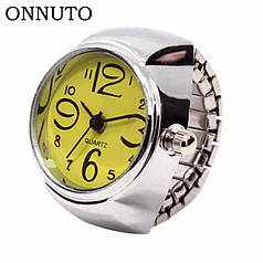 Жіночий кварцевий годинник кільце BOZHI з растягивающимся ремінцем ( Жовтий)
