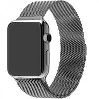 Браслет Apple для смарт-часов Apple Watch Milanese Loop 38/40/42/44 Графит