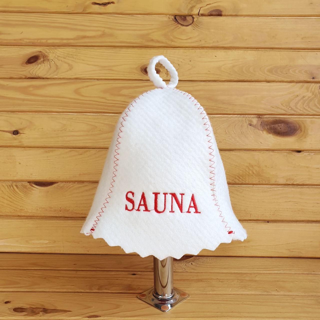 Шапка для сауни G "SAUNA червона" геотекстиль
