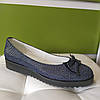 STTOPA Розміри 33-43. Балетки великих розмірів із натуральної шкіри. 159-3343 Сині, фото 4