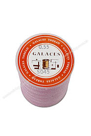 Нитка кругла увіщена по шкірі Galaces 0.55 мм*110 м колір світло-рожевий (S045)