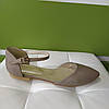 STTOPA Розміри 42-28 см. Балетки великих розмірів із натуральної шкіри. 163-4144 Бежеві, фото 3