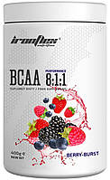 Амінокислоти IronFlex — BCAA 8:1:1 (500 грамів) berry burst/ягідний вибух