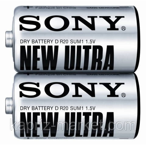 Батарейка Sony R20, D (2/24/120)