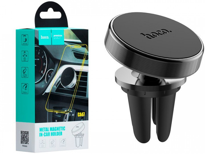 Автомобільний магнітний тримач Hoco CA47 у повітропровід, фото 1
