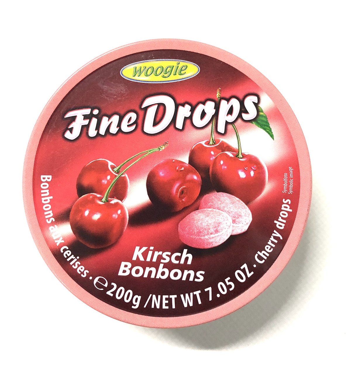 Льодяники Woogie Fine Drops (Вишня) — 200 г