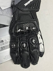 Професійні мотоперчатки Carbo 5 A 185 чорно-білі італійської марки SPІDІ розмір M