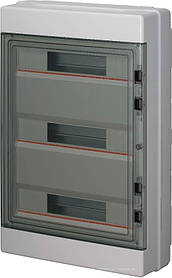 Зовнішній щит IP65 54 модулів Elettrocanali EC62054 (розподільчий, навісний, з прозорою дверцятами)