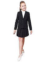 Піджак шкільний для дівчинки м-744 розмір 116  134 чорний