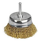 Щітка дротяна чашоподібна Ø100 мм Ø 6 мм (латунована) SIGMA (9015101)