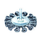 Щітка дротяна дископодібна Ø100 мм Ø 6 мм (сталева вита) SIGMA (9023101)