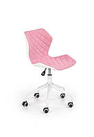 Комп'ютерне крісло MATRIX 3 рожевий - білий Halmar