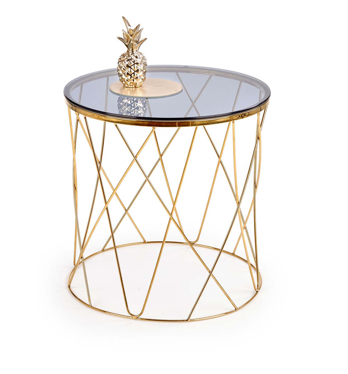 Журнальний столик SELENA чорний/золото Halmar, фото 1