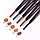 QIC Олівець для брів з щіточкою автоматичний Eyebrow Pencil №Q701(Чорний), фото 4