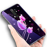TPU+Glass чохол Fantasy для Xiaomi Redmione 8 Pro — тюльпани, фото 3