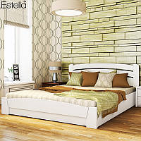 Деревянная кровать Селена Аури с подъёмным механизмом из бука. Двуспальная или полуторная кровать из дерева