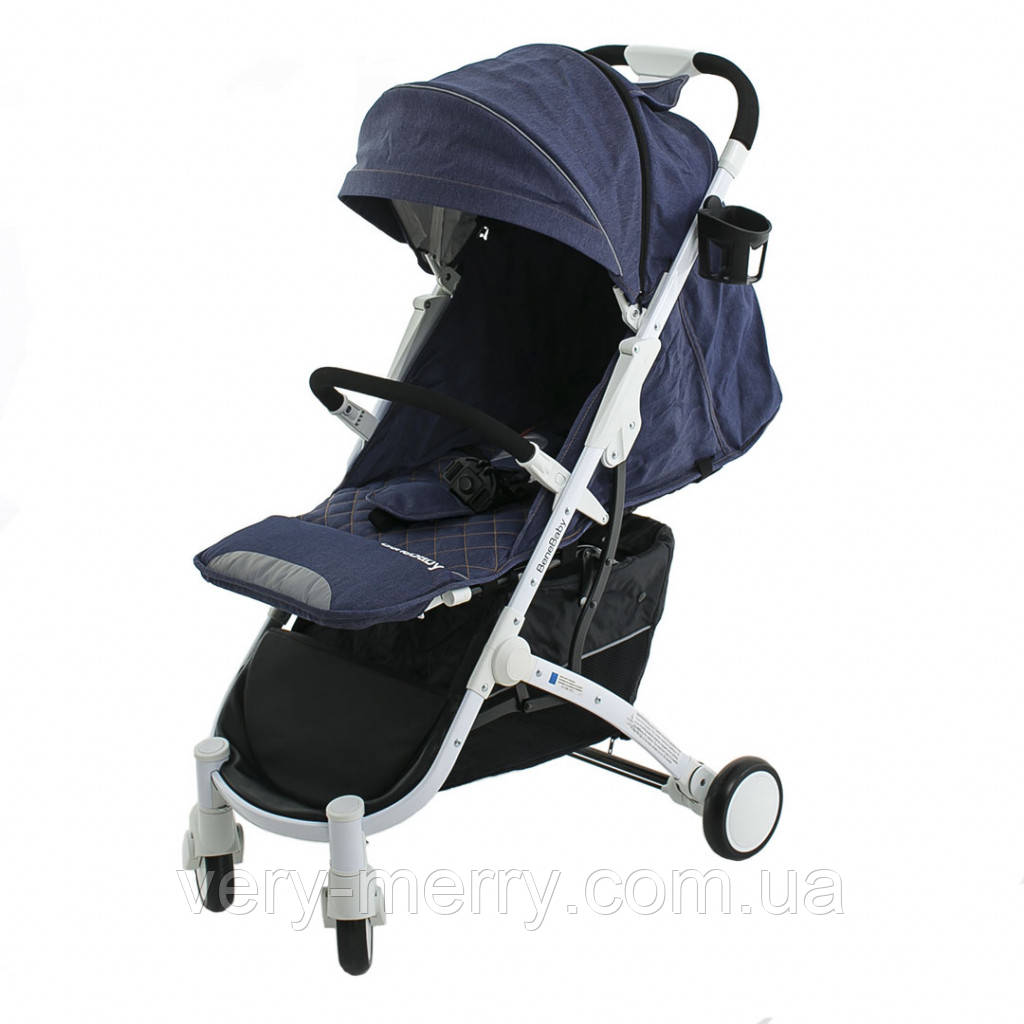 Прогулочная коляска Bene Baby D200 (джинс на белой раме) + бесплатная доставка - фото 3 - id-p1133989400