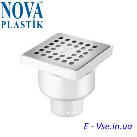 Трап прямий неіржавка сталь NOVA 5036 (150 мм х 150 мм)