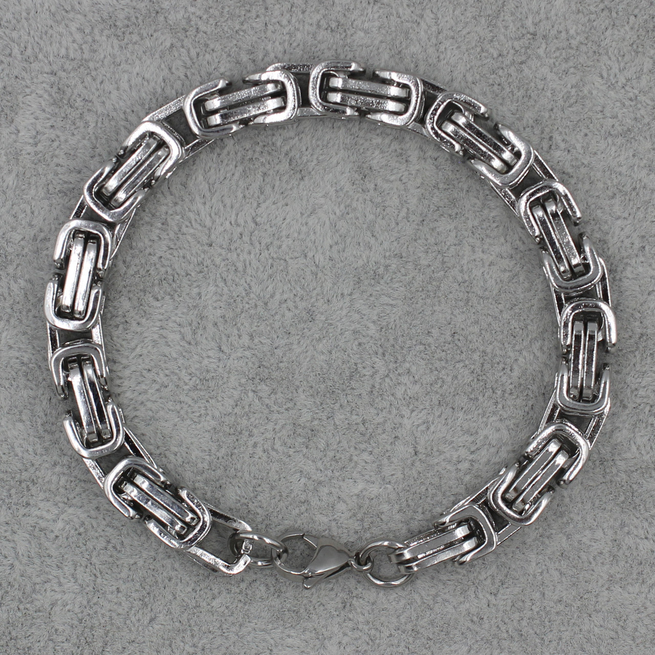Браслет мужской Steel Rage от Stainless Steel цвет серебро из медицинской стали длина 22 см ширина 8 мм