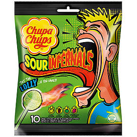 Кислі цукерки Chupa Chups Sour Infernals 114 г