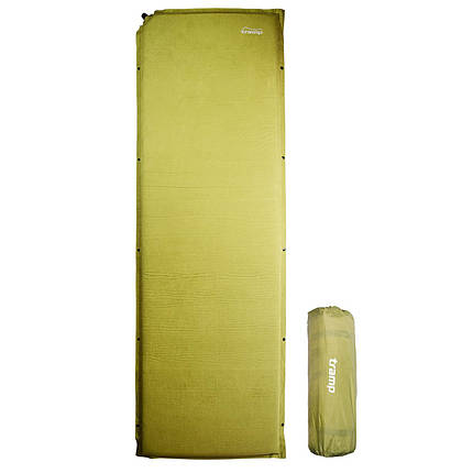 Килимок самонадувний Tramp комфорт з можливістю зістібання olive 190х65х5 UTRI-010, фото 1