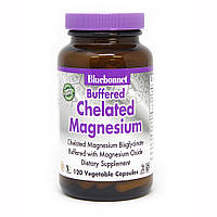 Витамины и минералы Bluebonnet Albion Buffered Chelated Magnesium, 120 вегакапсул