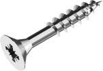 Шуруп 6,0х80 цинк(белый) пот PZ ЧР. Шуруп универсальный с потайной головкой с крестообразным шлицем