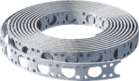15х0.55мм Лента перфорированная монтажная цинк белый (10м) [91CTL91CTL15055100] Metalvis