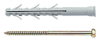 APS-H Анкер 8х60/5 нейлон винт6гр. Анкер APS-H с винтом с шестигранной головкой [92A20000092A28060E]