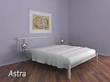 Ліжко двоспальне металеве ASTRA МК. Ліжечко в спальню Loft двоспальні, фото 3