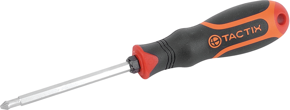 Купить Отвертка PH+PZ 150мм 6-в-1 Tactix. Отвёртка (PH+PZ ...