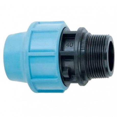 ПНД-муфта із зовнішньою різзю МНР 90х3 "Santehplast", фото 1