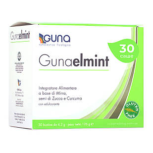 Gunaelmint (GUNA, Італія) 30 саше, 126 г Протигельмінтний рослинний засіб. Дітям і дорослим