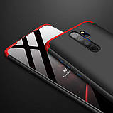 Пластикова накладка GKK LikGus 360 градусів для Xiaomi Redmi Note 8 Pro Чорно-Червоний, фото 5