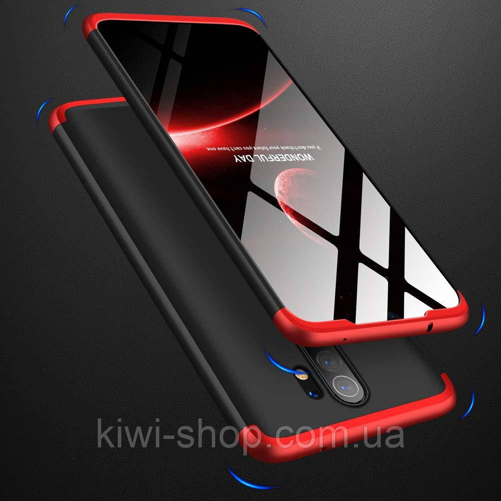 Пластикова накладка GKK LikGus 360 градусів для Xiaomi Redmi Note 8 Pro Чорно-Червоний