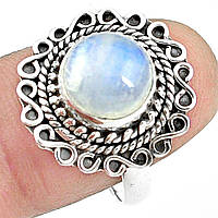 Серебряное кольцо с лунным камнем адуляр, 2293КЦЛ