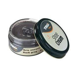 Крем для взуття 115 Dark Grey (Темно-сірий) з гладкої шкіри TRG Shoe Cream, 50 мл