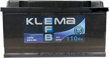 АКУМУЛЯТОР KLEMA EFB 6CT-110-0 110 Ah/920A R+ 0 (Клема) WESTA (ВЕСТА) Автомобільний АКБ Кислотна Україна НДC
