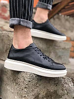 Туфли-слипоны мужские кожаные черные 0105ГРМ