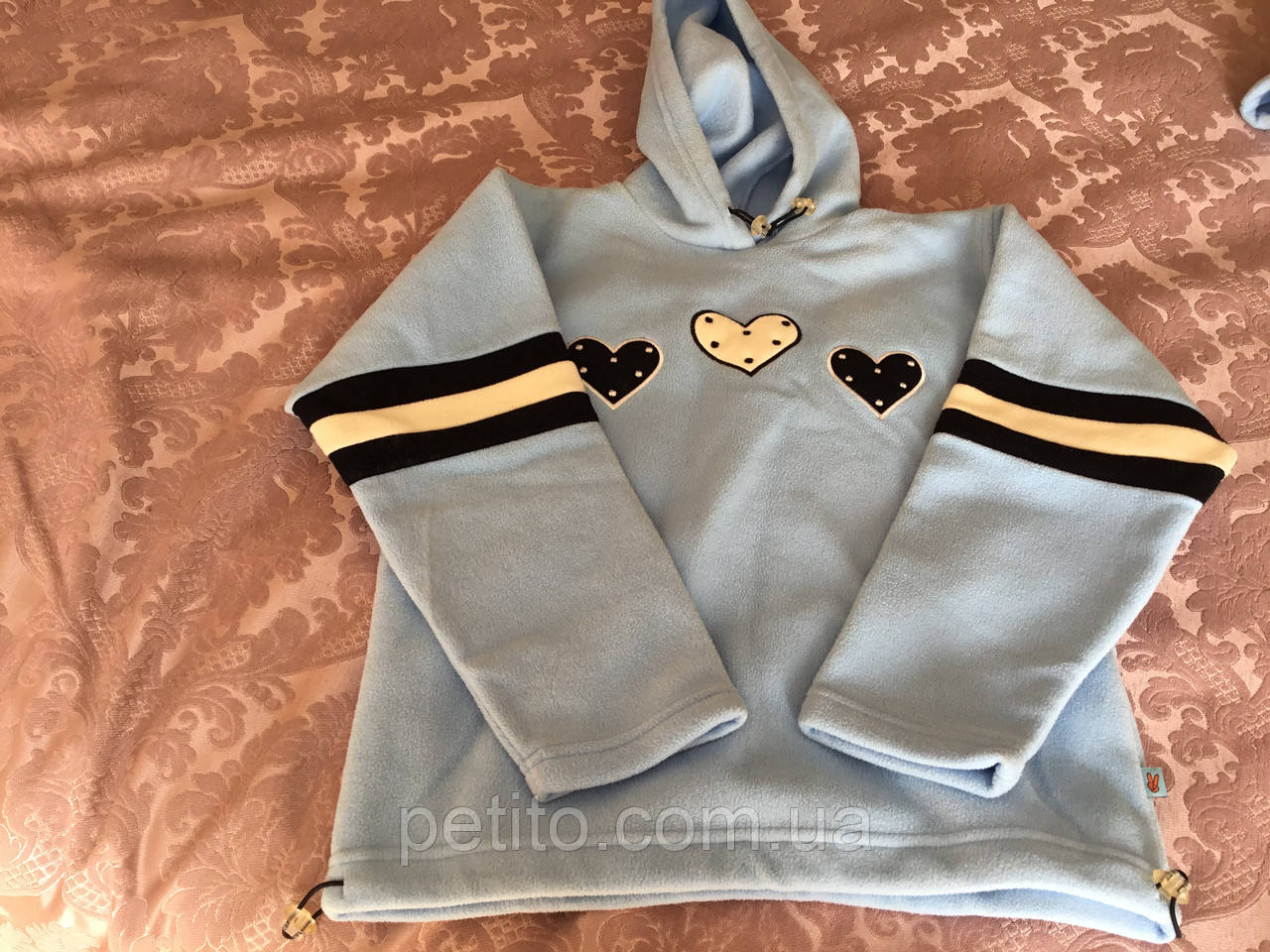 Кофта з капюшоном для дівчинки, фото 1