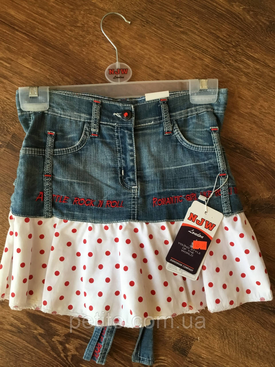 Модна джинсова спідниця для дівчинки, фото 1