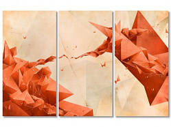 Модульна картина IDEAPRINT Створення людини в стилі кубізм Мікеланджело